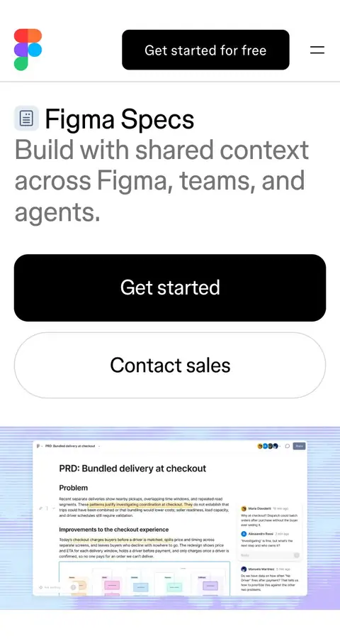 Landing page