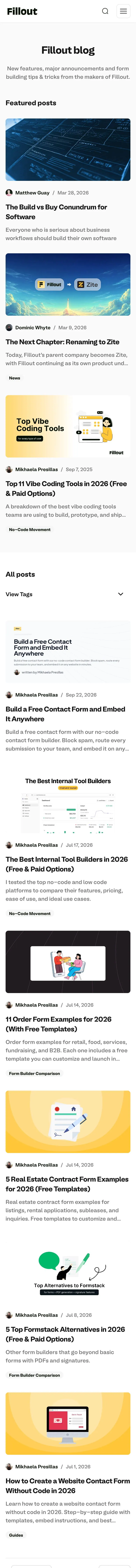 Fillout — Lenta