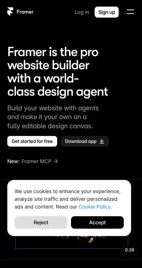 Framer — Bosh sahifa
