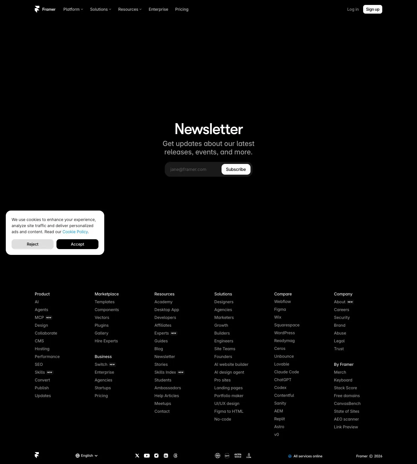 Framer — Yangiliklar va blog