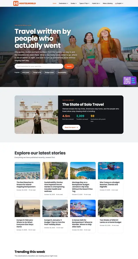hostelworld.com — Yangiliklar va blog