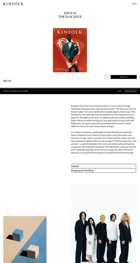 kinfolk.com — Product