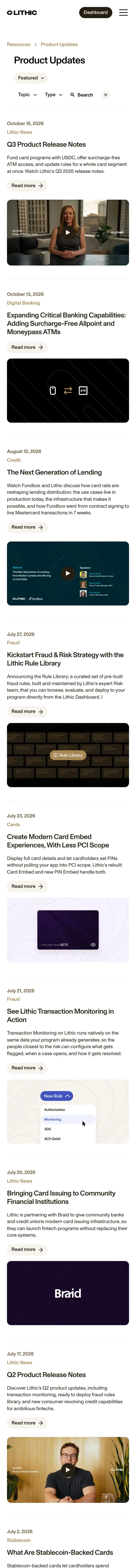 lithic.com — Product
