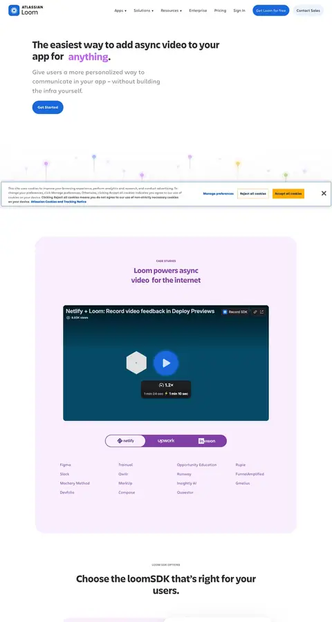 loom.com — Landing sahifa