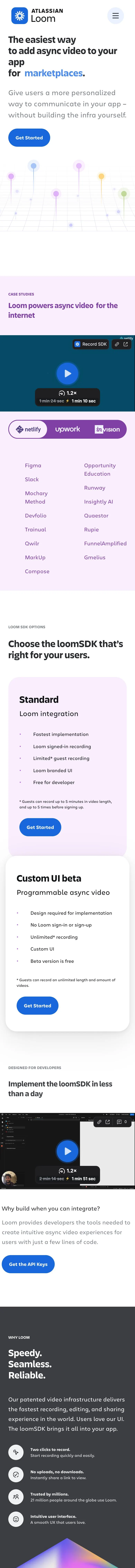 loom.com — Landing page