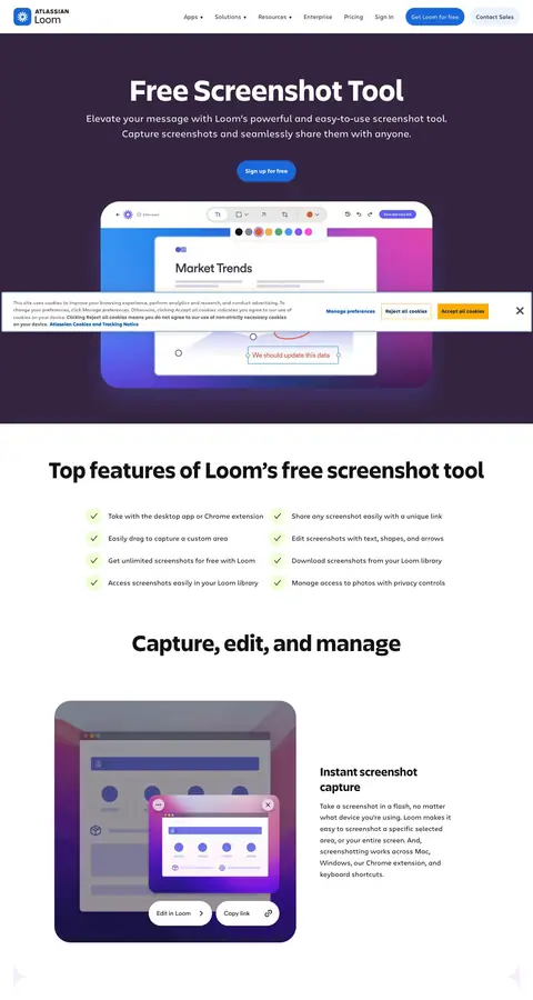 loom.com — Landing sahifa