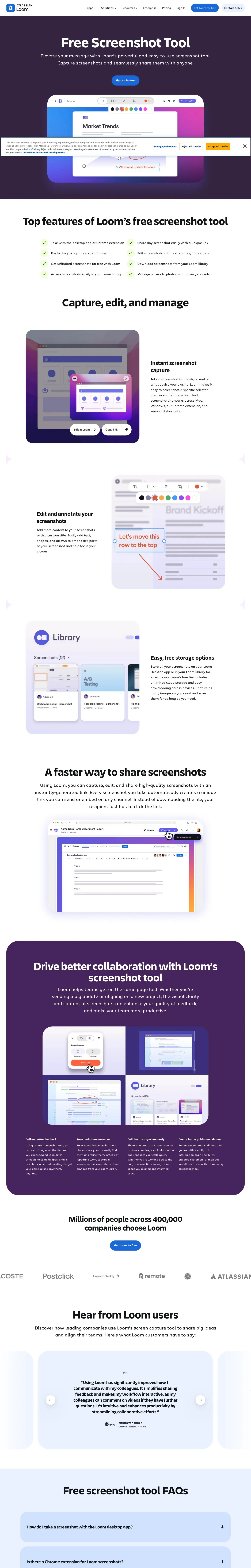 loom.com — Landing sahifa