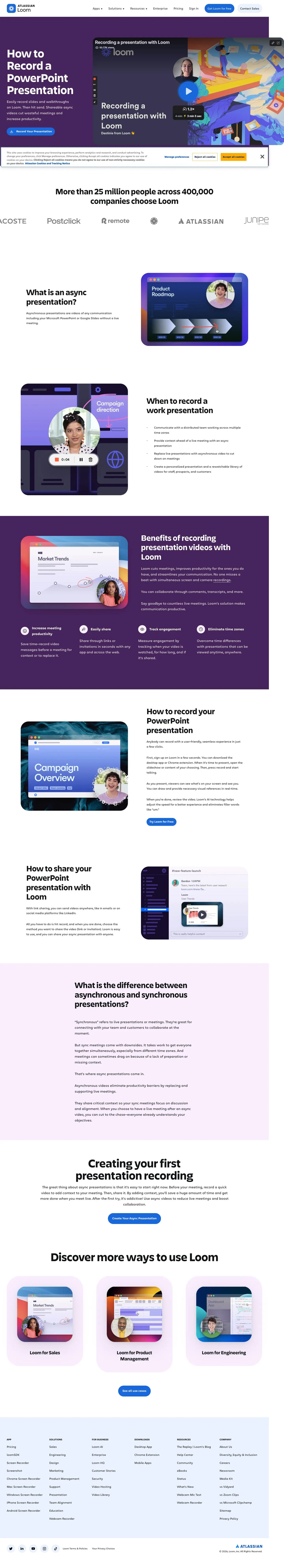 loom.com — Landing sahifa