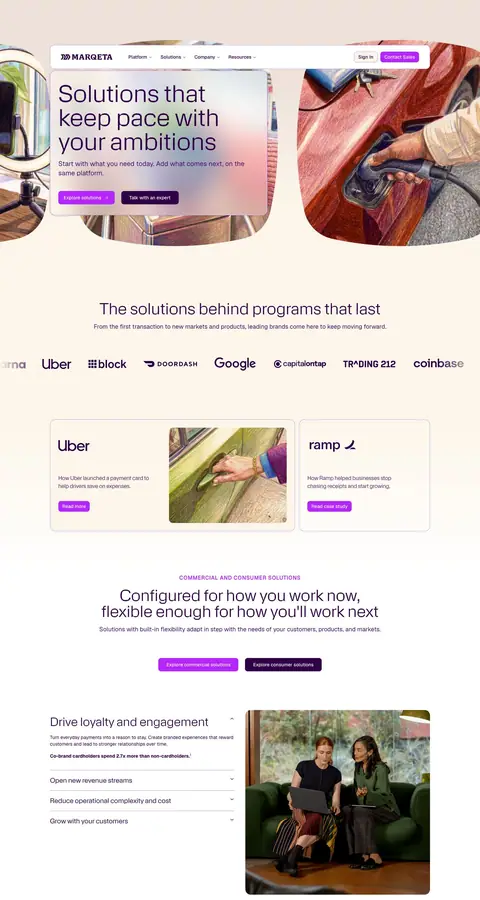 Landing page