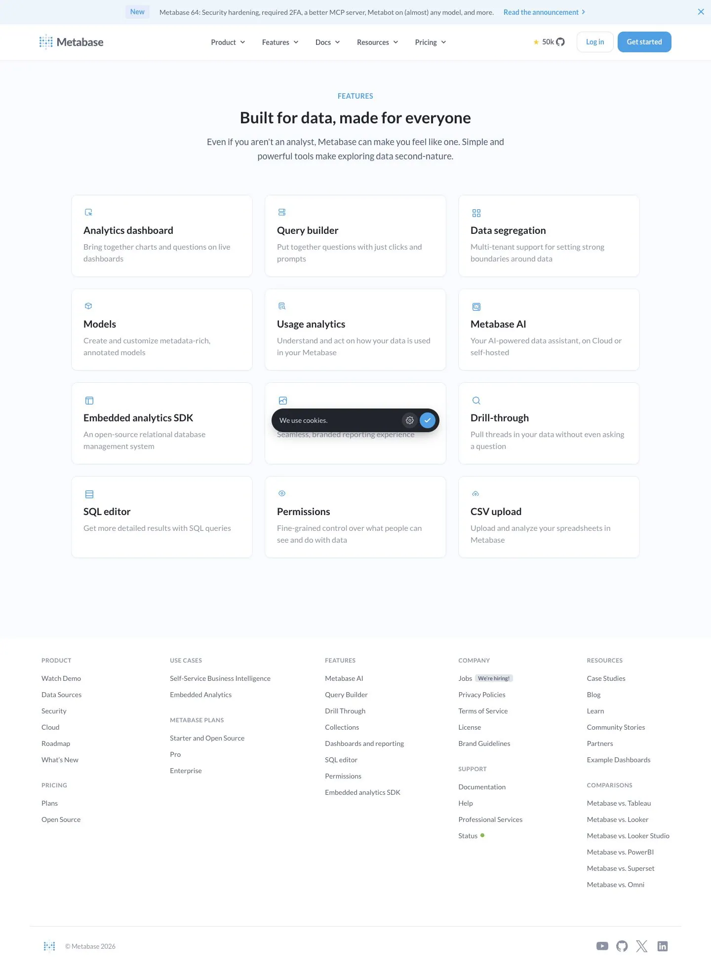 Metabase — Boshqa