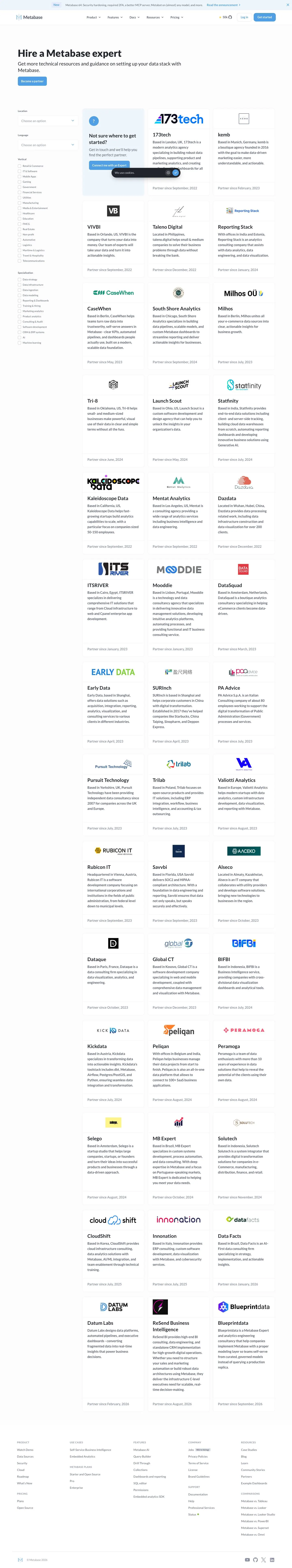 Metabase — Yordam va FAQ
