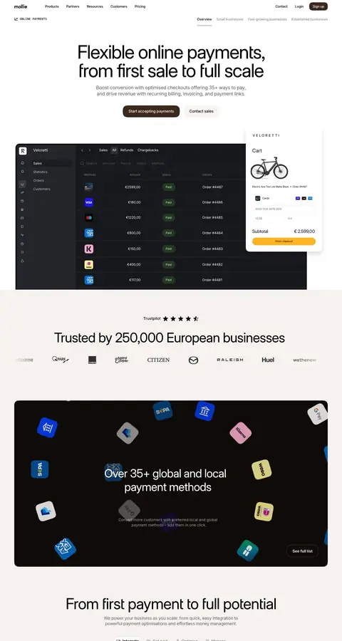 Landing page