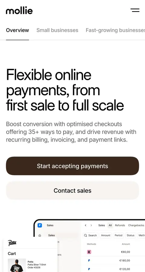 Landing page