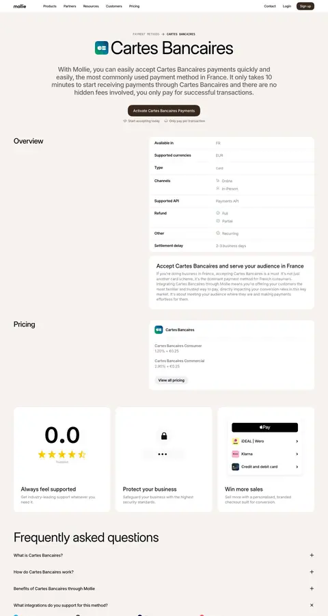 Landing page