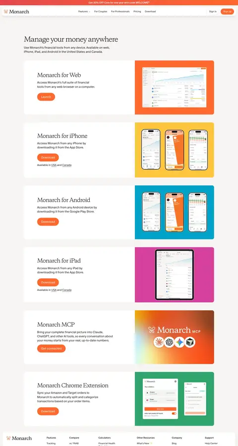 Landing page