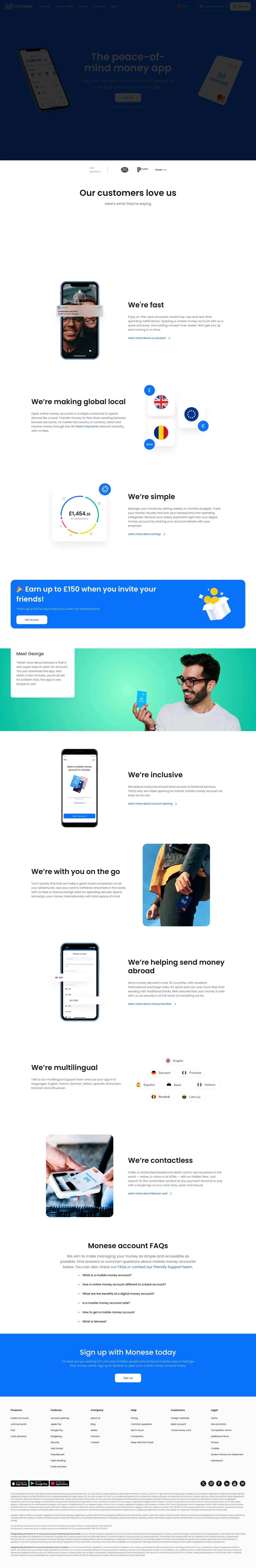 monese.com — Bosh sahifa