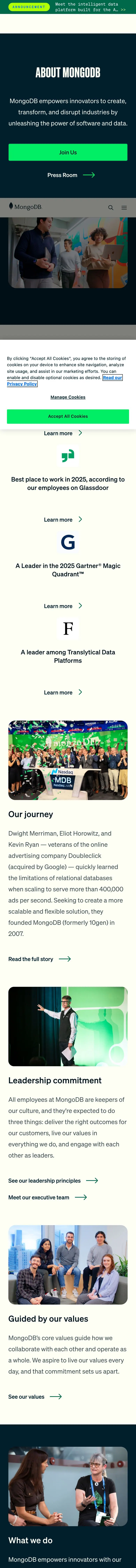 mongodb.com — Biz haqimizda