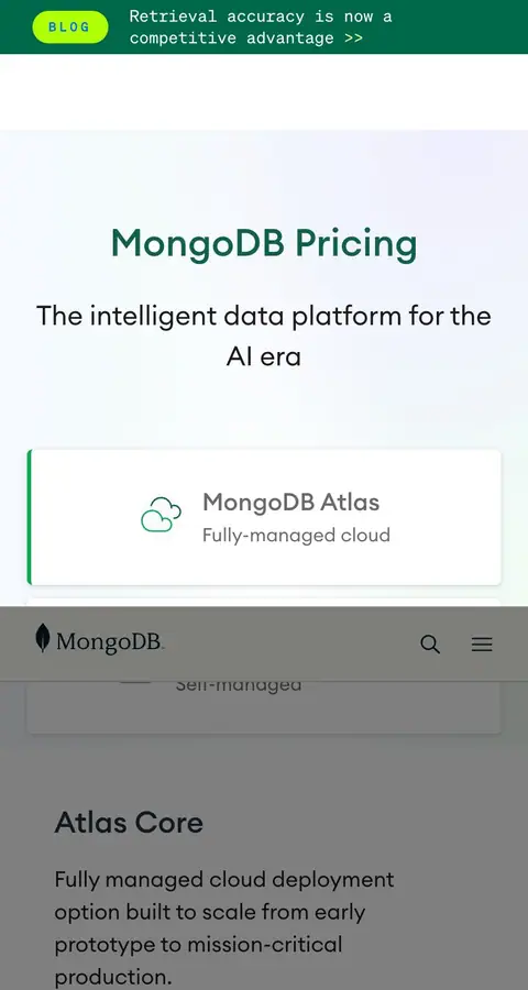 mongodb.com — Narxlar