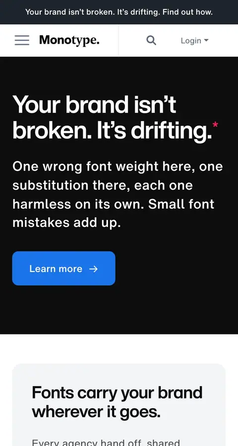 Landing page