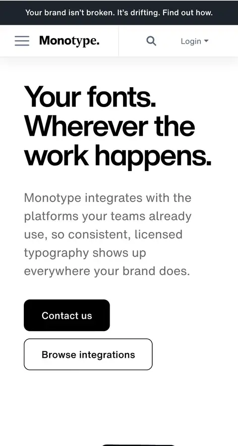 Landing page