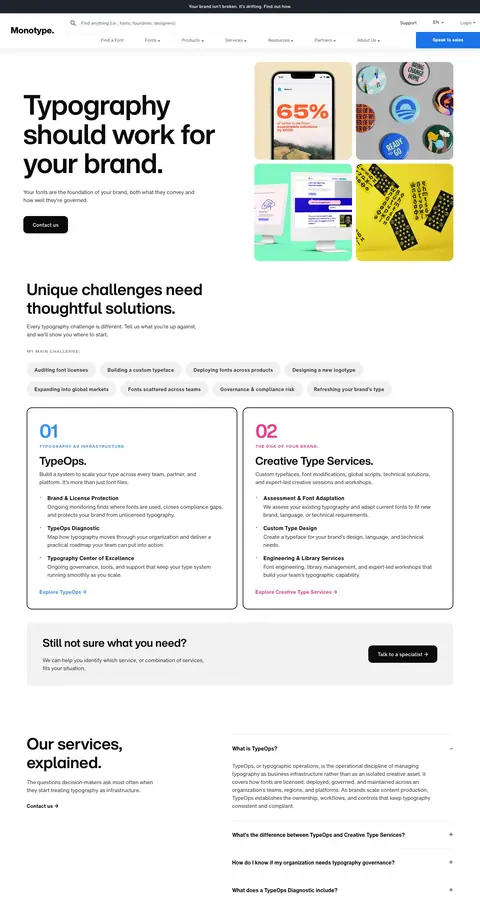 Landing page