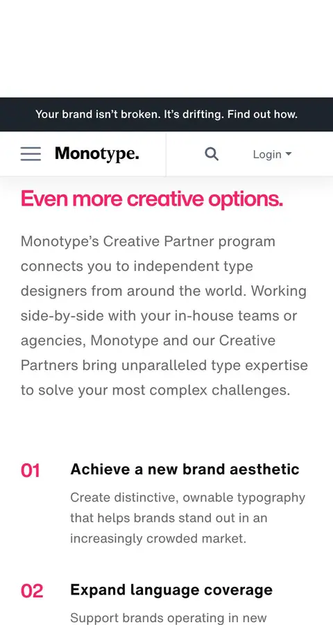 Landing page