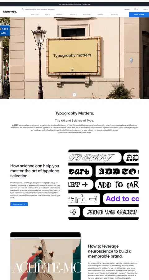 Landing page