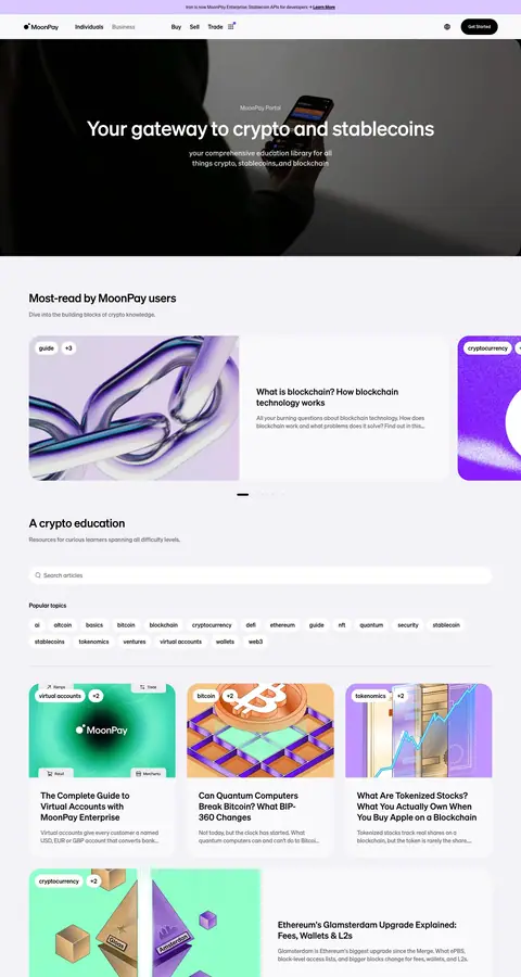 moonpay.com — Yangiliklar va blog