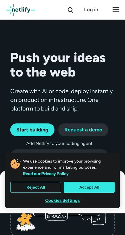 netlify.com — Bosh sahifa