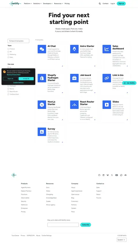 netlify.com — Boshqa