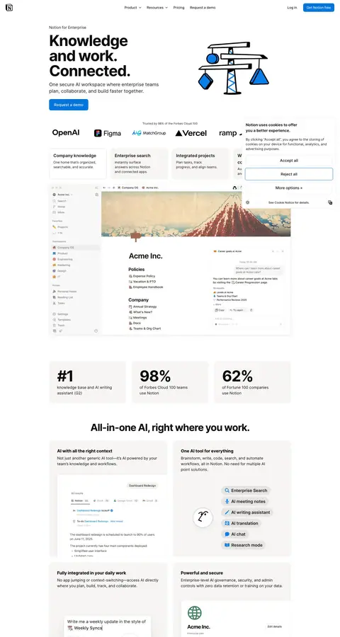 notion.com — Landing sahifa