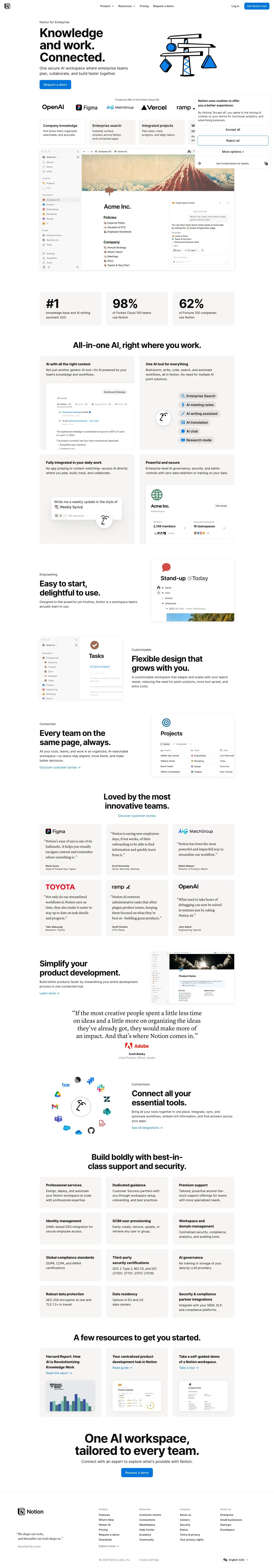 notion.com — Landing sahifa