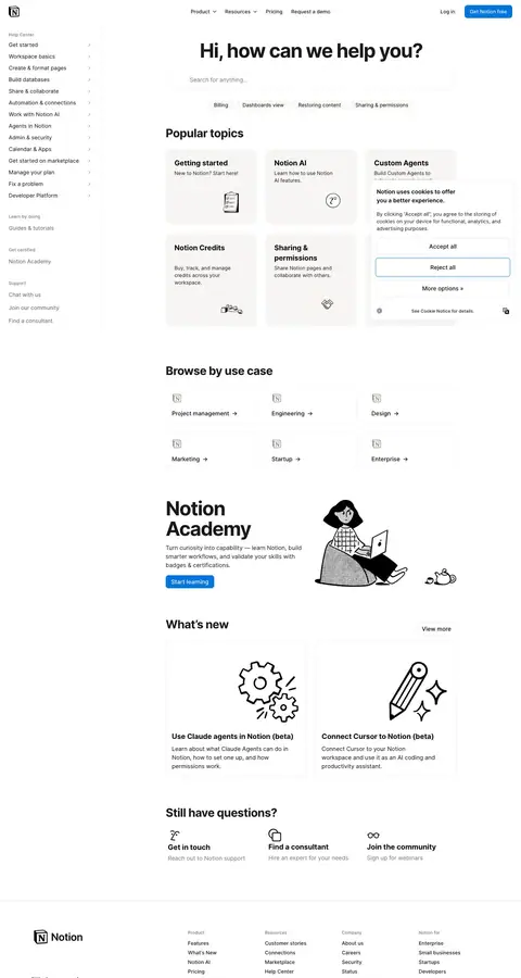 notion.com — Yordam va FAQ