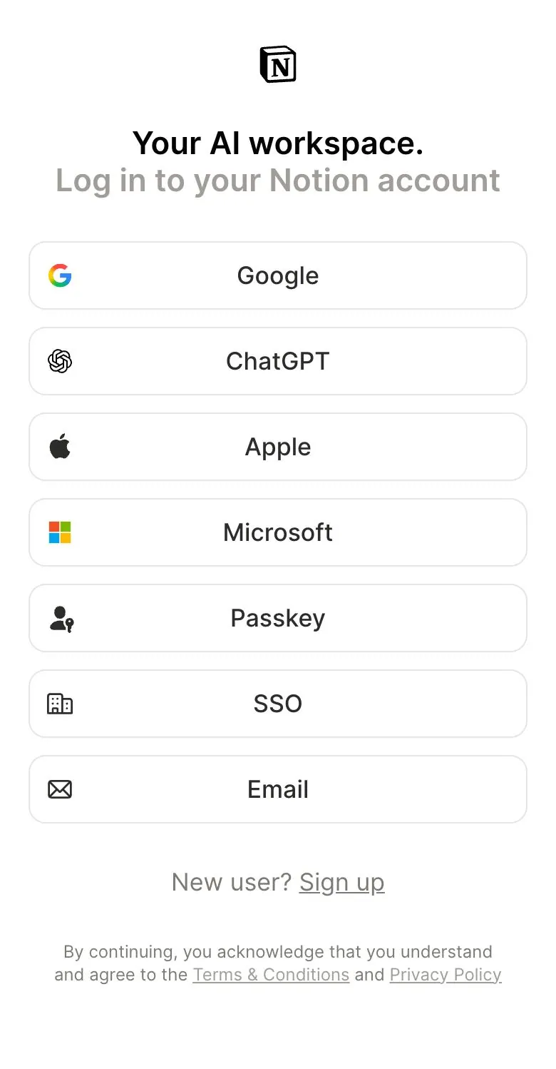 Notion — Login