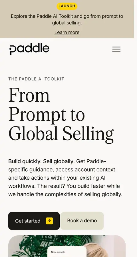 Landing page