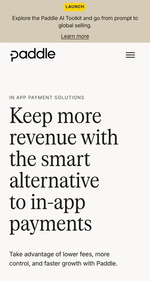 Landing page