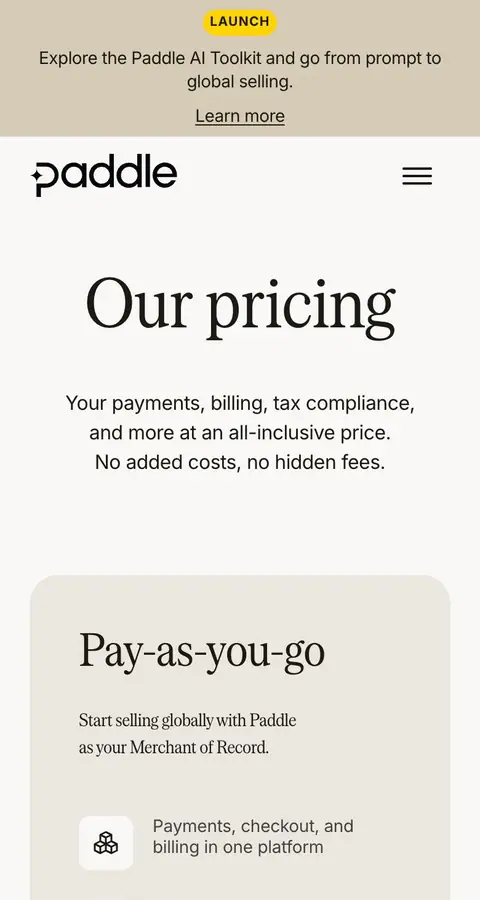 Pricing