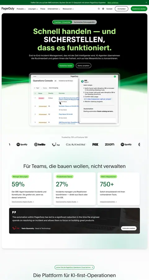 Landing page