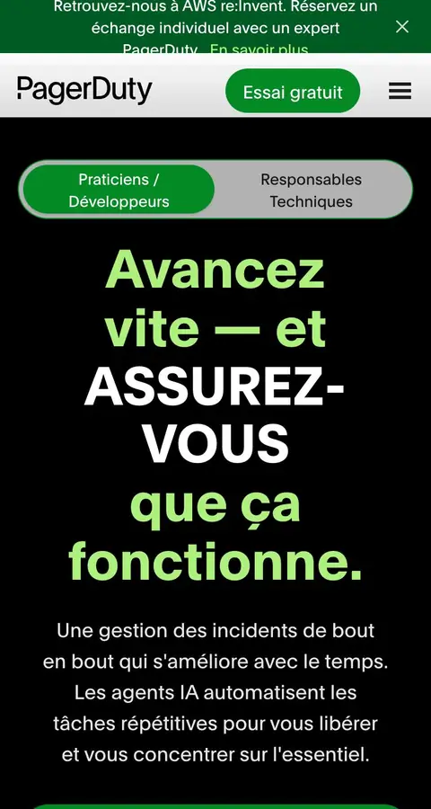 Landing page
