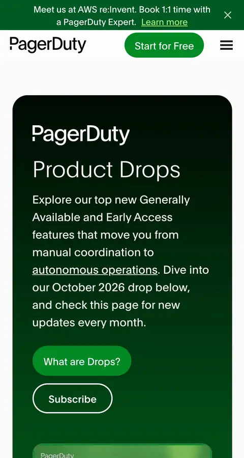 Landing page