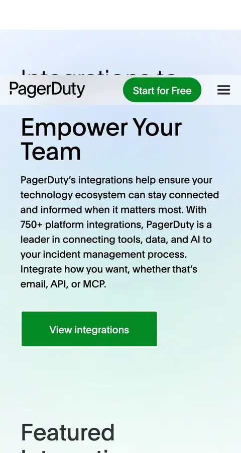 Landing page