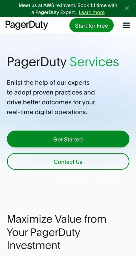 Landing page