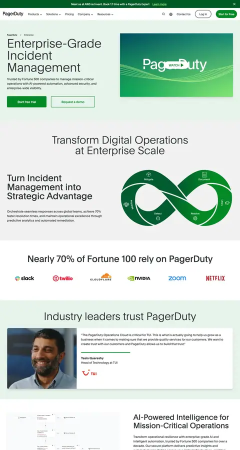 Landing page