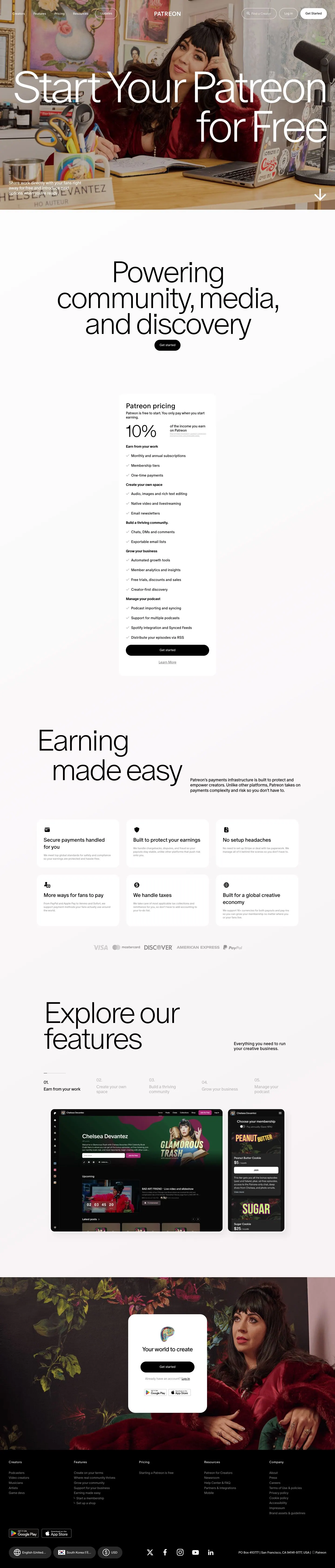 Patreon — Pricing