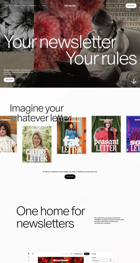 Landing page