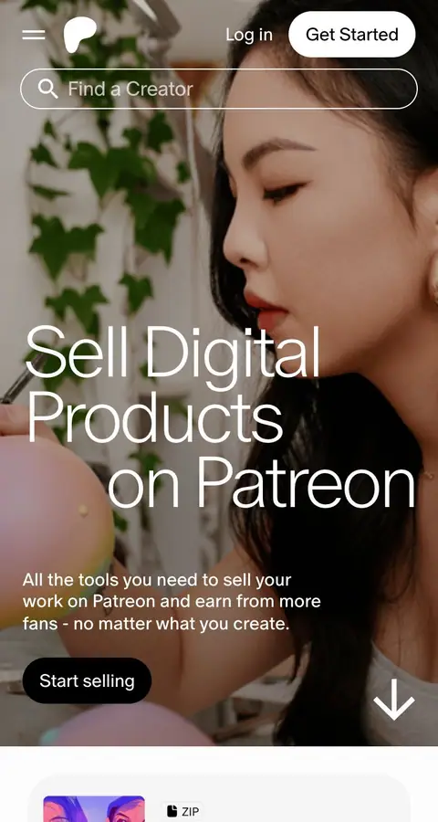 Landing page