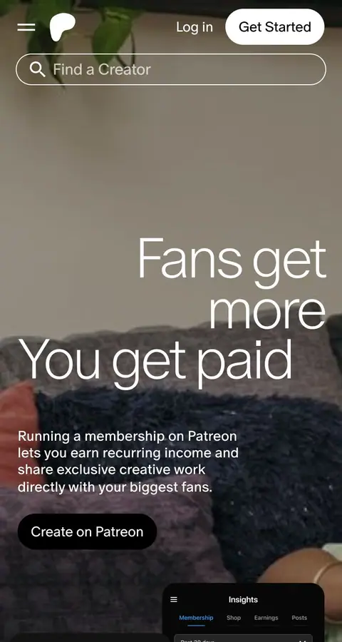 Landing page