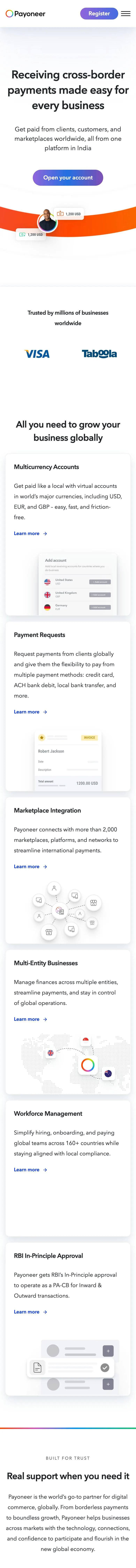 payoneer.com — Boshqa