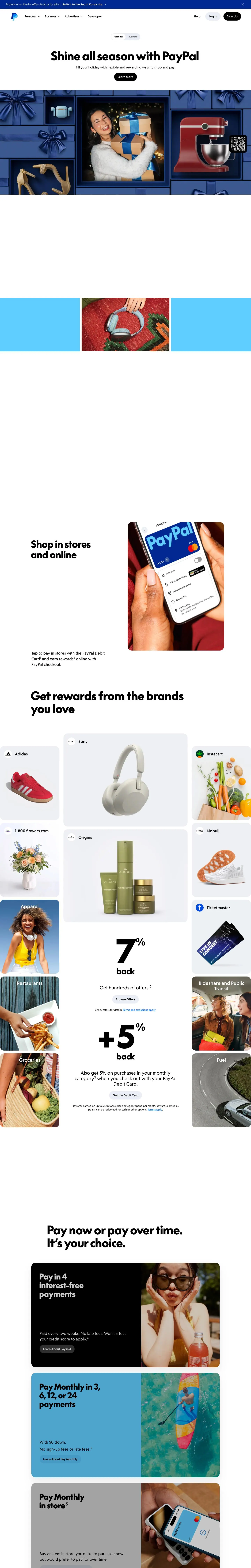 paypal.com — Bosh sahifa