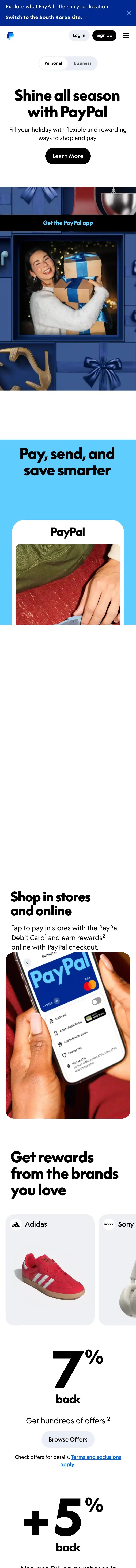 paypal.com — Bosh sahifa